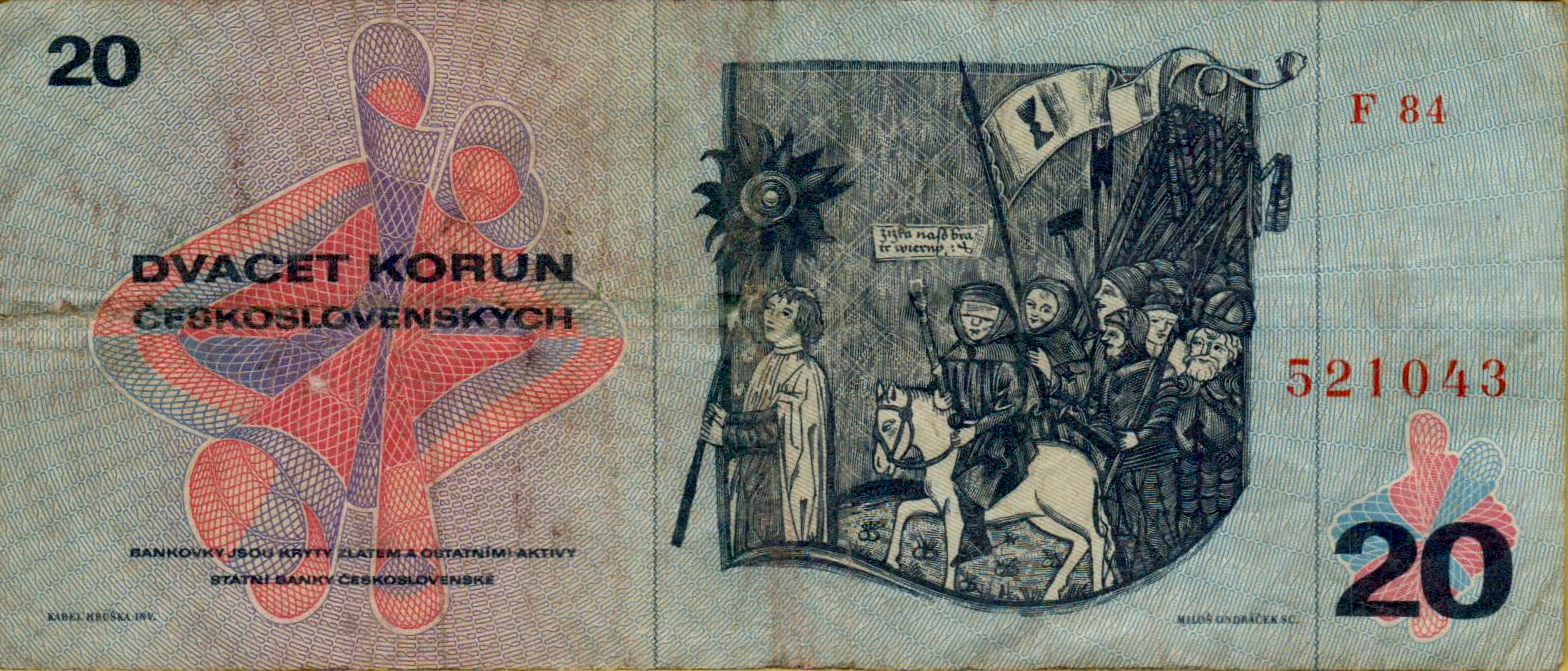 Czechoslovakia 20 1970 VF P-92